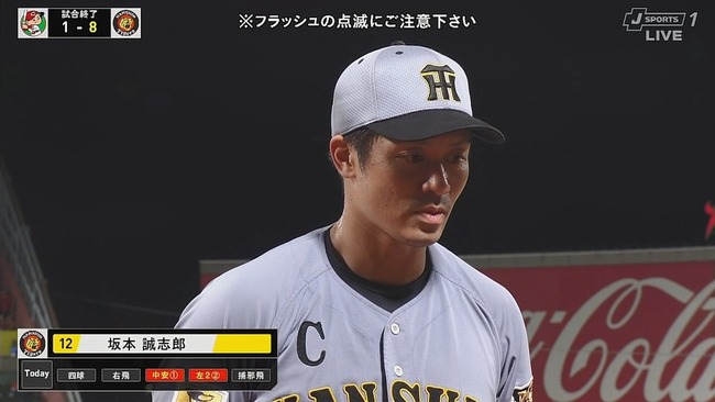 坂本誠志郎8月成績
