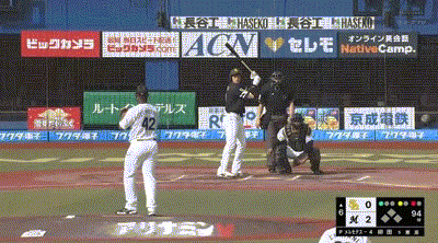 【ロッテ対ソフトバンク8回戦】ソフトバンク・柳田、ロッテ・メルセデスから第4号ソロホームラン!1点差に詰め寄る!!!!!!