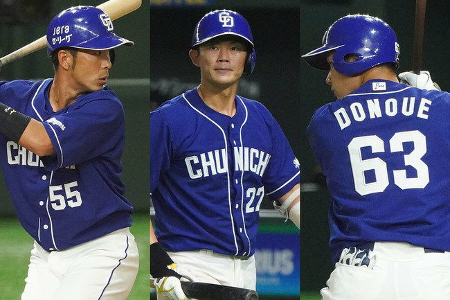 中日が4選手の現役引退を発表　谷元、大野奨、福田、堂上…10月3日にセレモニー