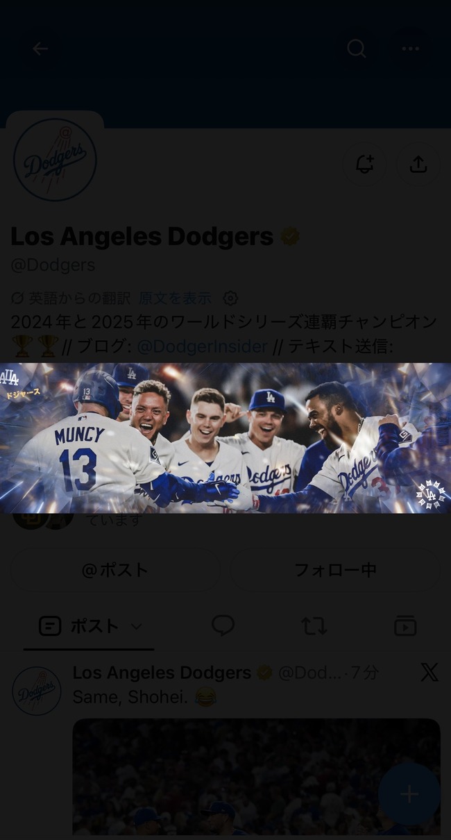 【悲報】大谷翔平さん、ドジャースのヘッダー画像から消えるｗｗｗｗｗｗｗｗｗｗｗｗｗｗｗ