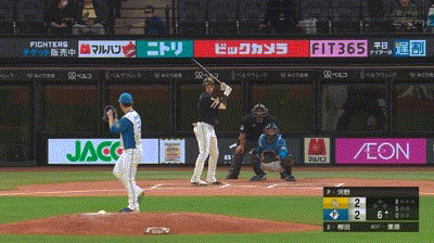 【日本ハム対ソフトバンク9回戦】ソフトバンク・柳田、日本ハム・河野から第8号勝ち越しソロホームラン!!!!!!!!!!