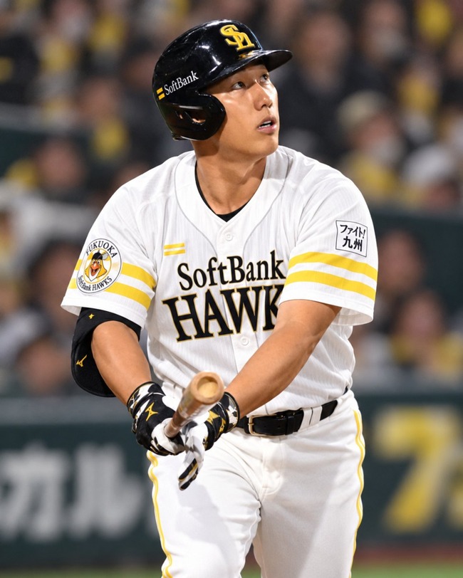 吉田正尚にソフトバンクのユニフォーム着せてみた