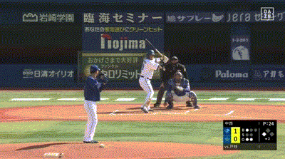 【DeNA対中日オープン戦】DeNA、2回裏2アウト三塁からワイルドピッチで三塁ランナーが生還し同点に追いつく！！！！！