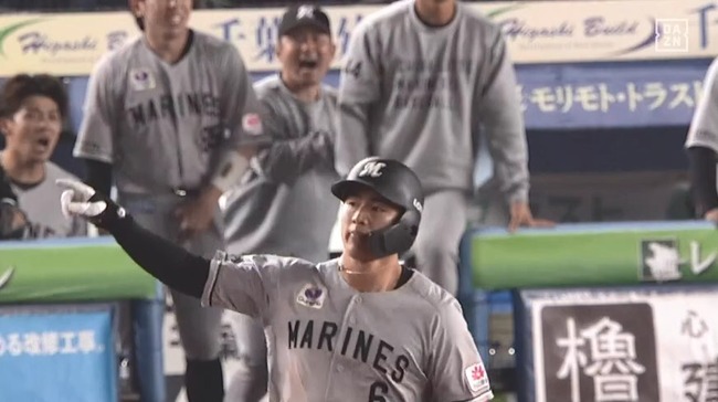【ロッテ対日本ハム9回戦】ロッテ・西川史礁、日本ハム・細野から第2号ソロホームラン!リードを3点に広げる!!!!!!!!!!!!!!