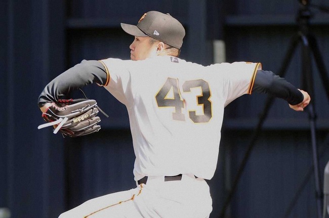 巨人　ブルペン一番乗りは田中将大＆則本昂大　球数もそろって55球