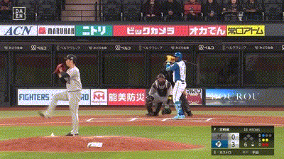 【日本ハム対ロッテオープン戦】日本ハム・カストロ、ロッテ・宮﨑颯からオープン戦第2号ソロホームラン!リードを4点に広げる!!!!!!!!!!!!