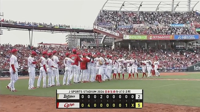 【広島対オリックス3回戦】広島が連勝で交流戦初のカード勝ち越し！岡本駿、自己最長に並ぶ７回を２失点で４勝目 オリックスは今季初の５連敗のサムネイル