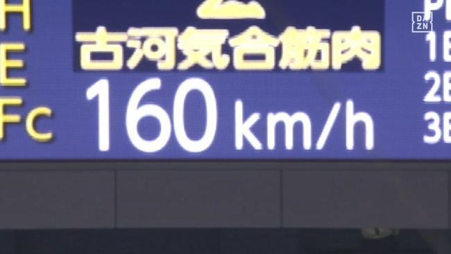 オリックス・山下舜平大、自己最速160キロ計測！！！！！！！！！！！！！！