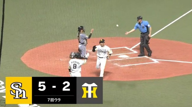 【ソフトバンク対阪神2回戦】ソフトバンク・近藤健介、二打席連発第１２号２ランホームラン！！！！！！！！！！！！！！！！！！のサムネイル