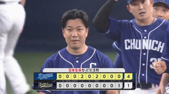 【オリックス対中日1回戦】中日が４－１でオリックスに勝利し連勝！大野雄大が１３２球完投で３勝目！ビシエドが先制２ラン！オリックスは田嶋が６回途中４失点で３敗目