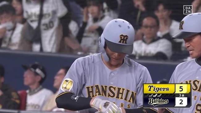 【オリックス対阪神オープン戦】阪神、3回表2アウト二塁から高寺のタイムリーで1点追加!リードを3点に広げる!!!!!!!!!!!!