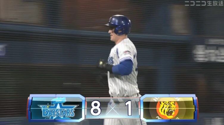 横浜対阪神22回戦 Dena オースティン 今日２本目 電光掲示板直撃の第２５号３ランホームラン 2ch野球まとめアンテナ