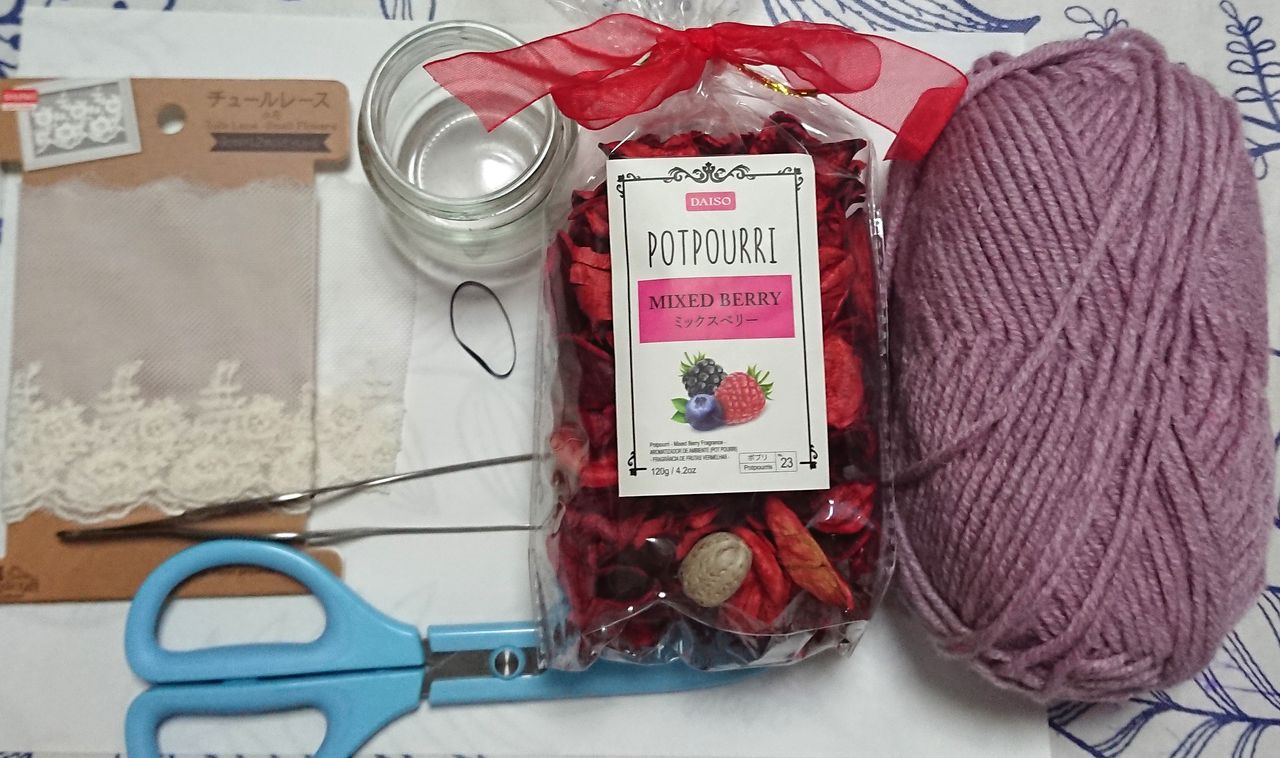 100均 ポプリを家にあるもので可愛く吊るしてみた なんもない主婦