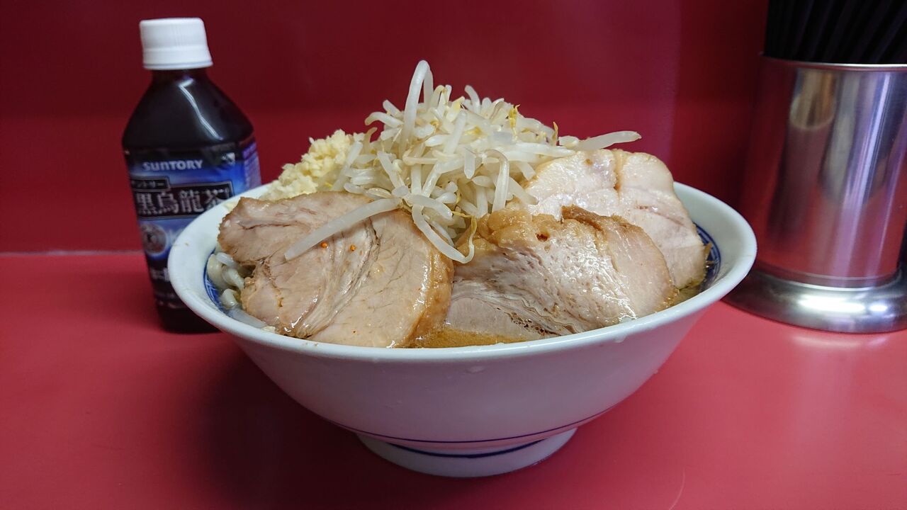 ラーメン二郎桜台駅前店 6回目 小豚入り ニンニク つけ味 不羈奔放 フリーダムなラーメンを主体とした記録