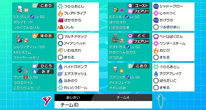 剣盾ダブル 謎構築2選 南西の風