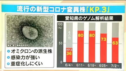 【コロナ】「第11波に入ったか…」オミクロン株の変異株「KP.3」流行