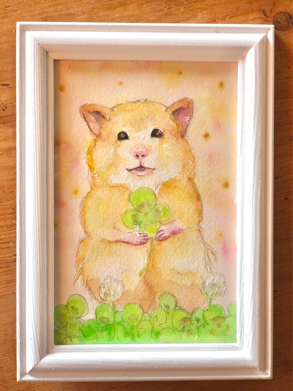 ハムスターのとろちゃんとチャノドインコのチャロちゃん ペットの似顔絵 肖像画 ウチのナマモノ ハムスターのとろちゃんとチャノドインコのチャロちゃん ペットの似顔絵 肖像画 ウチのナマモノ