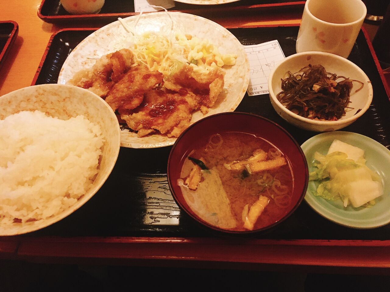 簸川 溜池山王 赤坂 豚肉の竜田揚げ南蛮ソース定食 ランチ 猶の活動記 簸川 溜池山王 赤坂 豚肉の竜田揚げ南蛮ソース定食 ランチ 猶の活動記