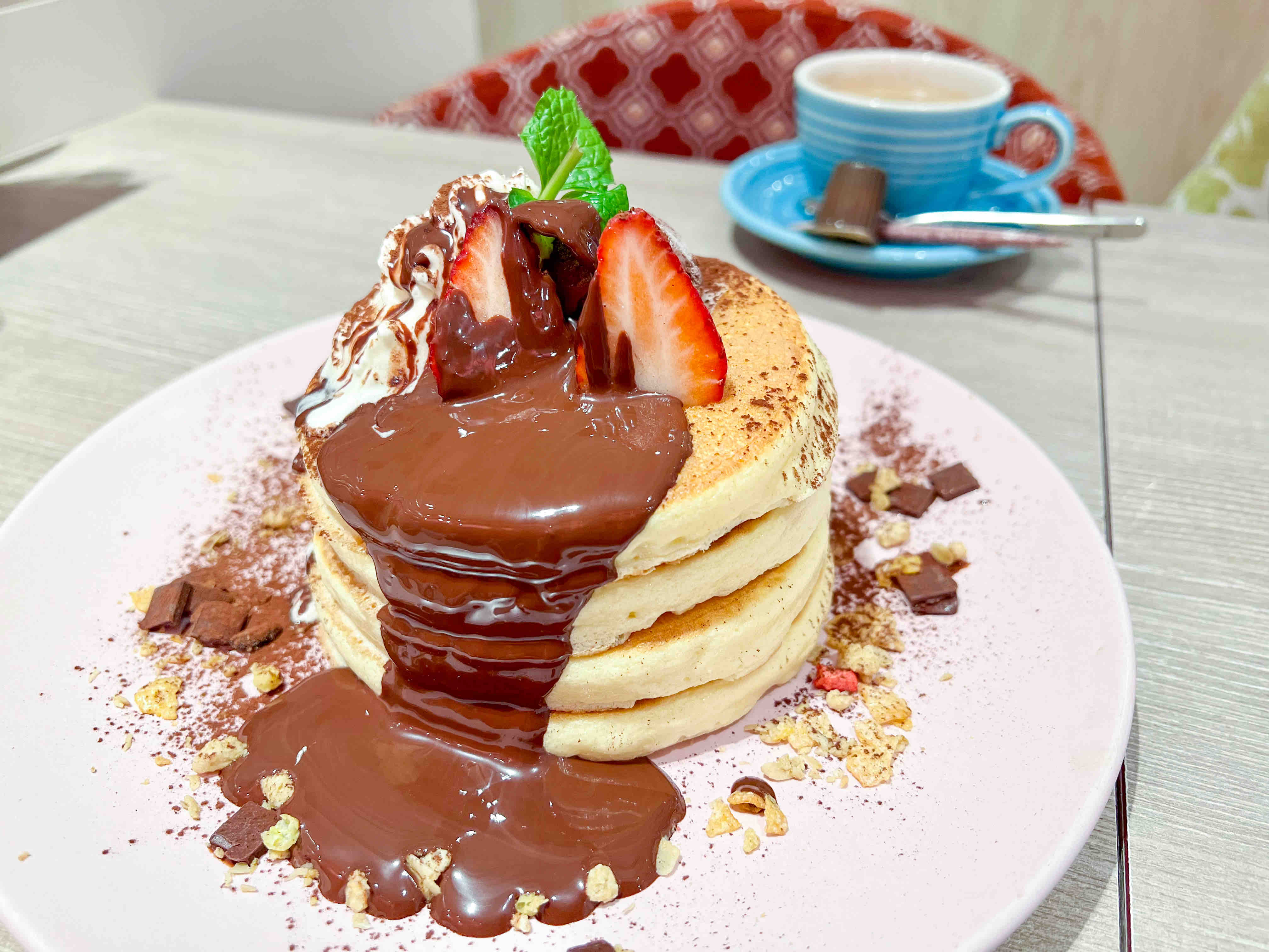 梅田 チョコレートたっぷりのパンケーキをどうぞ ベルヴィル ホワイティうめだ店 Belle Ville 自己中心食日記 Powered By ライブドアブログ