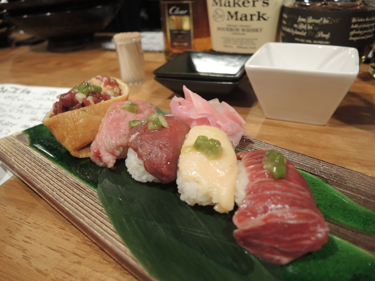 いろんなおいしいお肉がお手軽にいただけます 肉の寿司 焼鳥 Okitaya オキタヤ 自己中心食日記 Powered By ライブドアブログ