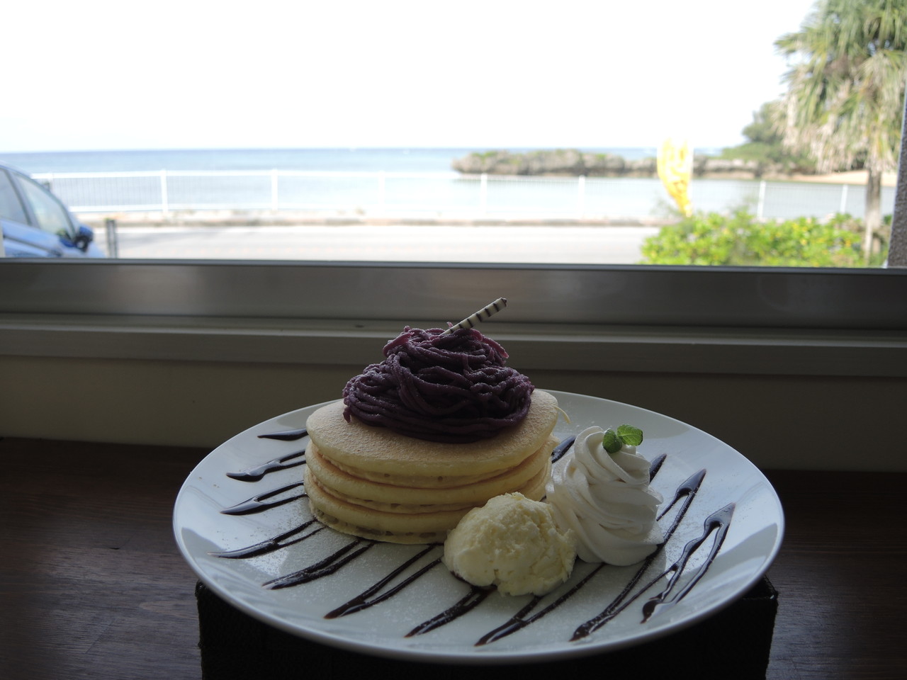 海とパンケーキはいただいとこ 美ら海カフェ かふぅ 自己中心食日記 Powered By ライブドアブログ