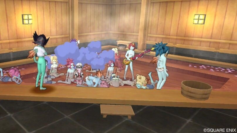 ねこっていいにゃもとアズラン温泉女湯内部映像 弱くても勝てます なぉのdqxブログ