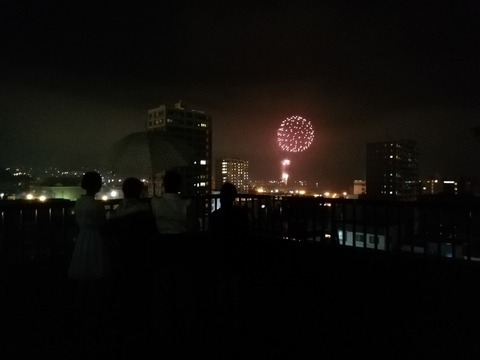潮まつりの花火