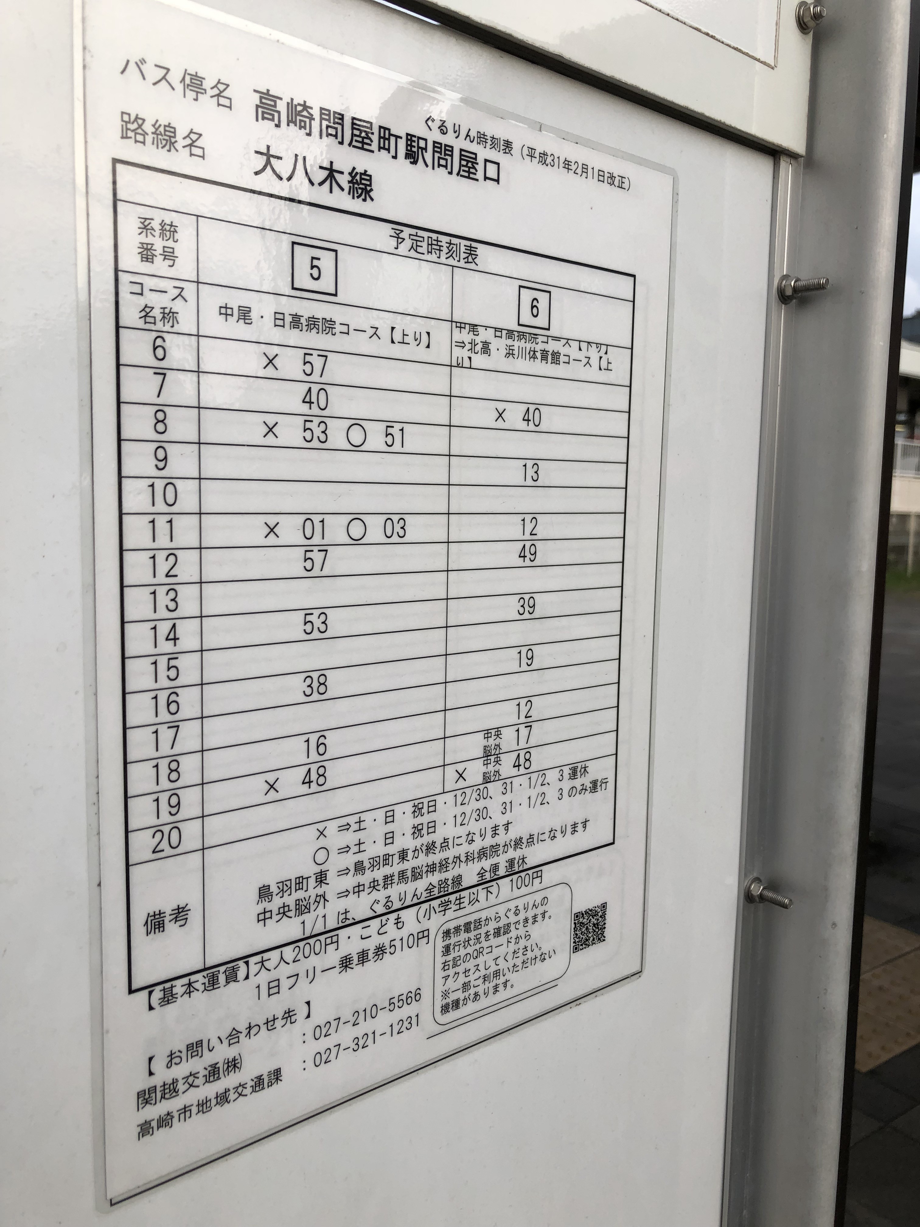 高崎問屋町駅 問屋口 バス停の風景 すずめのつぶやき