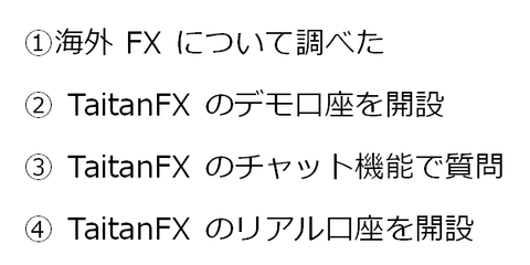 海外FXでリアル口座にいたるまでの流れ