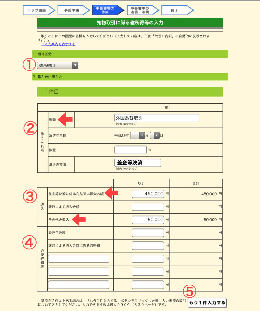 分離課税 国内FX