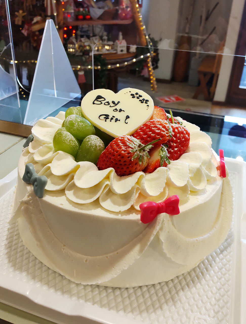 おまかせジェンダーリビールケーキ ケーキ空間 Country Christmas