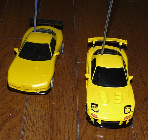 AERO R/C ドリフトパッケージライト 頭文字D マツダ RX-7 (FD3S)」組立