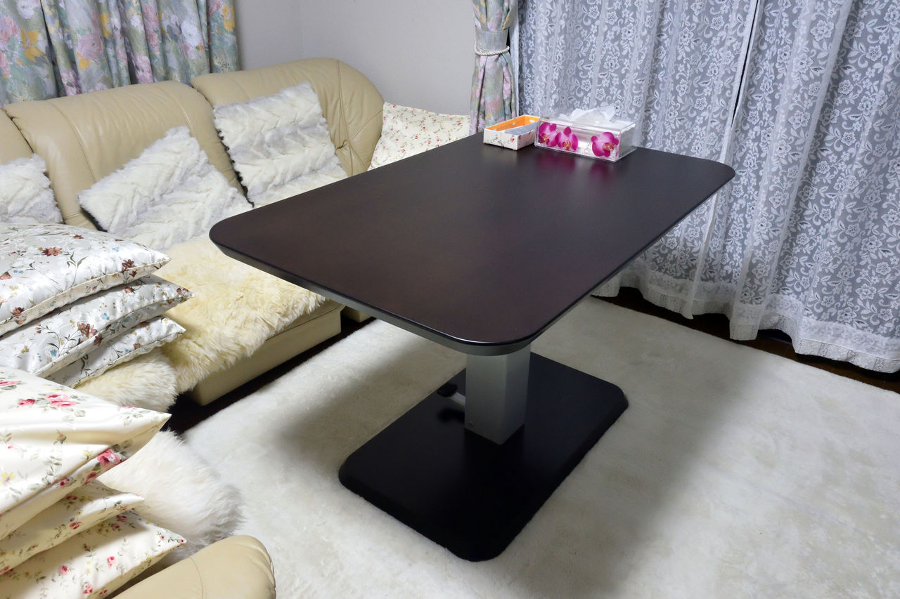 ニトリの昇降式食卓テーブル(コラボ120DT DBR)が届く！ : なおさんの 