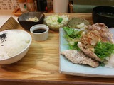 揚げ豚肉のおろしポン酢定食