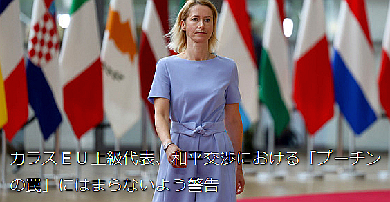 カラスＥＵ上級代表、和平交渉にお
