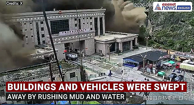 (3) China Flood Disaster- Huge Debris Surge Hits Nepal Bo