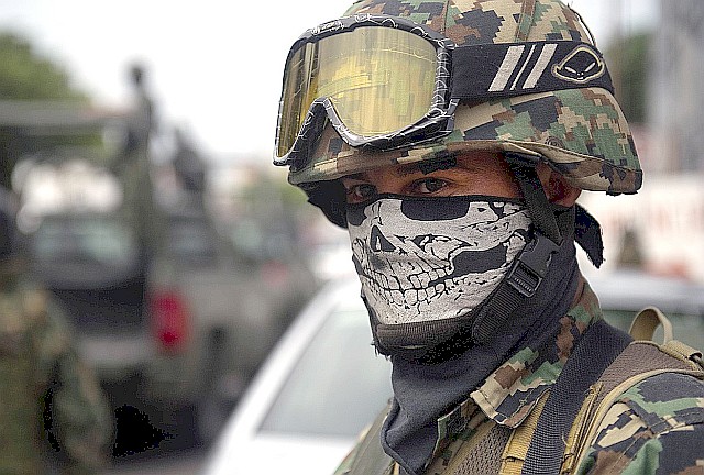 メキシコ陸軍の兵士（Getty-Images_uFF0FPAメディア）