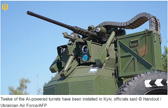 Ukraine says using AI robot guns to s