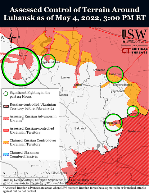 Luhansk Battle Map Draft May 4,2022