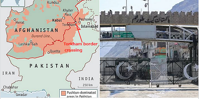 The Torkham border crossing... -