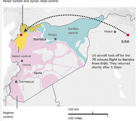 Visual guide to the raid that killed Isis leader