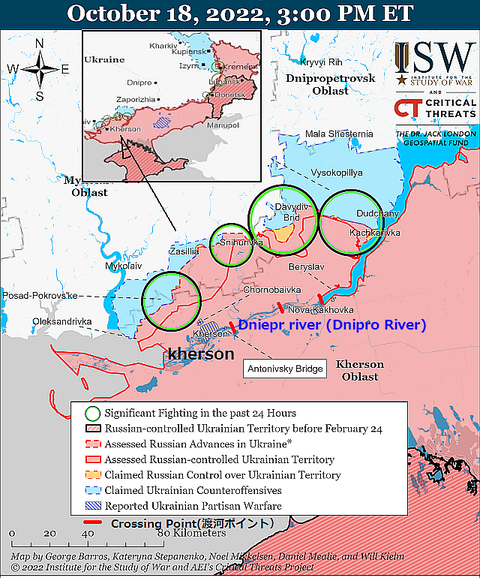 Kherson-Mykolaiv Battle Map Draft October 18,2022