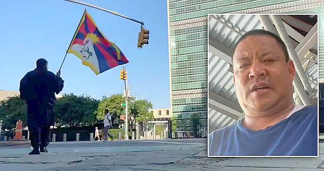 Tibetan protester who set himself on fire outside Ma