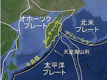 カムチャツカ東方沖でＭ７・８