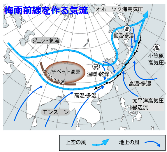 災害級の激しい雨。なぜか、西