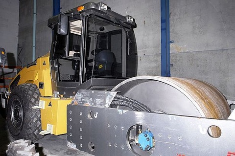 The+steamroller+that+Cocaine+and+methamphetamine+hidden+inside+
