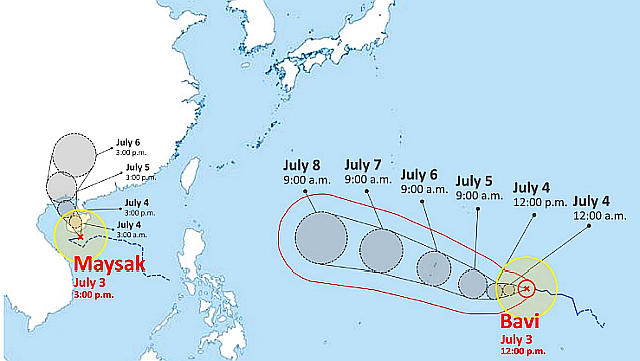 Typhoon Bavi Expected to Ge