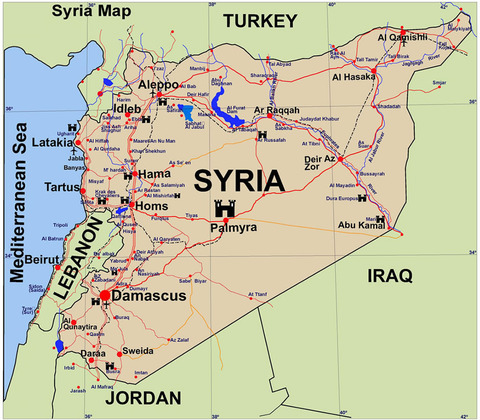 Ar Raqqah map