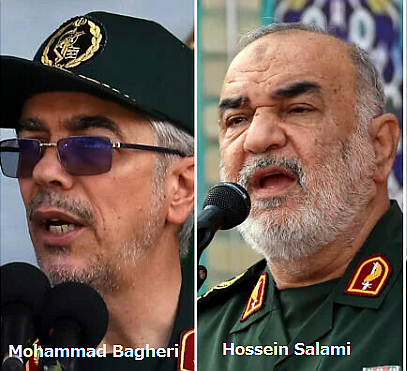Iran's IRGC chief Salami, army head Ba jjhg