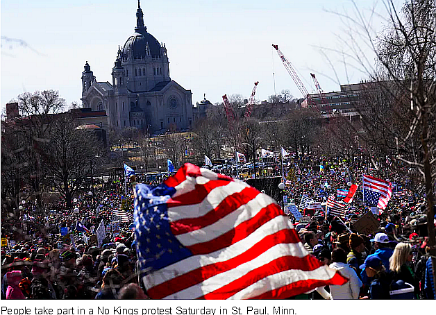 No Kings rallies draw crowds across U.S. and Euro
